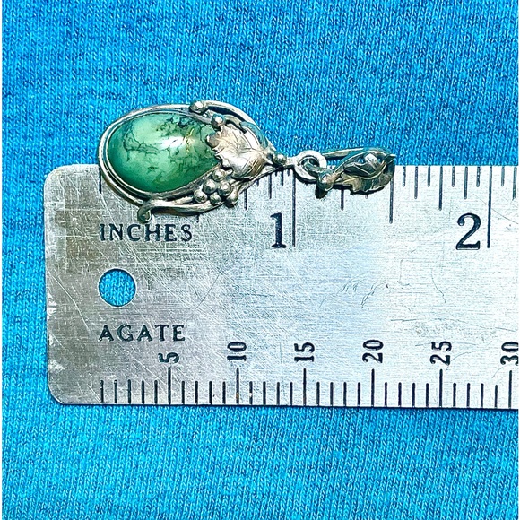 Vintage: Native American Navajo, Artesian, Turquoise, Pendant. - Picture 5 of 5